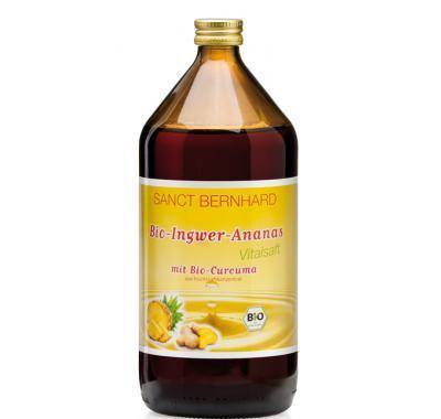 100% BIO zázvorovo-ananasový sirup s kurkumou 1000 ml