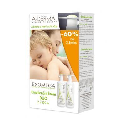 A-DERMA Exomega Emolienční krém 2 x 400 ml