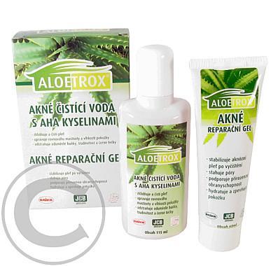 ALOETROX akné (čistící voda 115ml reparační gel 60ml)