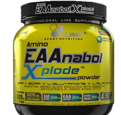 Amino EAAnabol Xplode, esenciální aminokyseliny,  Olimp, 520 g - Ananas