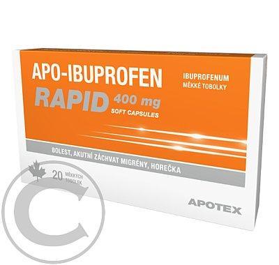 APO-IBUPROFEN RAPID 400 MG SOFT CAPSULES  10X400MG Tobolky