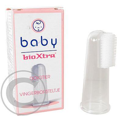 BioXtra Baby prsťáček průhledný zubní kartáček