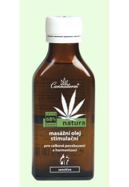 Cannaderm Natura masážní olej stimulační 100ml