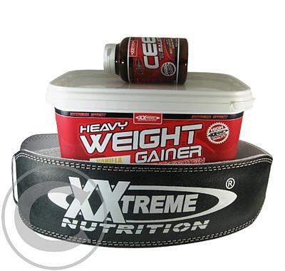 CEEM 120 cps   Heavy Weight Gainer - vanilka 1000 g   opasek XL