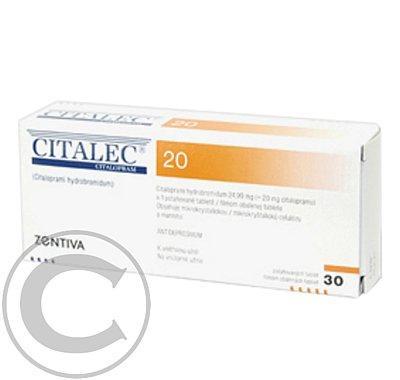 CITALEC 20 ZENTIVA  20X20 MG Potahované tablety