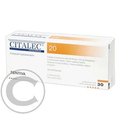 CITALEC 20 ZENTIVA  60X20 MG Potahované tablety