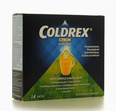 COLDREX HORKÝ NÁPOJ CITRON  14 KS Prášek pro roztok