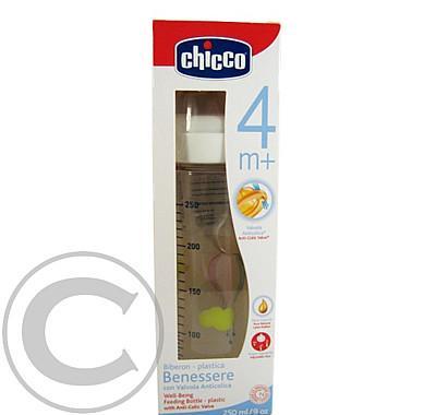 Chicco F Láhev polykarbonát 250ml 71564 kaučukový dudlík  4m