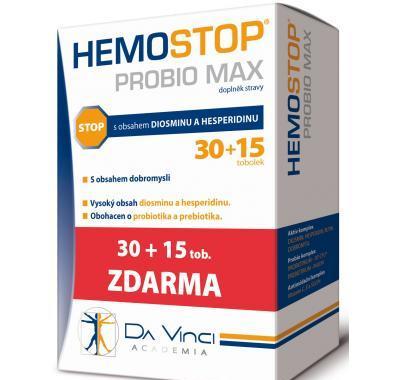 Da Vinci Academia Hemostop Probio Max 30   15 tobolek zdarma