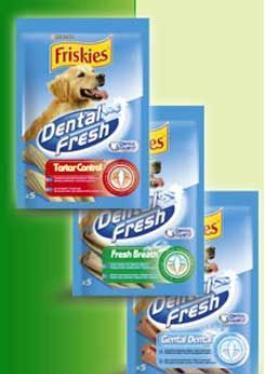 Friskies pochoutka pes DentalFresh 3 v 1