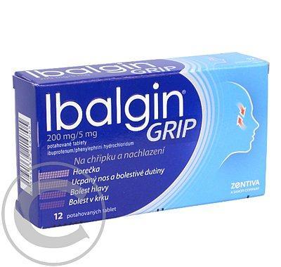 IBALGIN GRIP 200 MG/5 MG  12 Potahované tablety