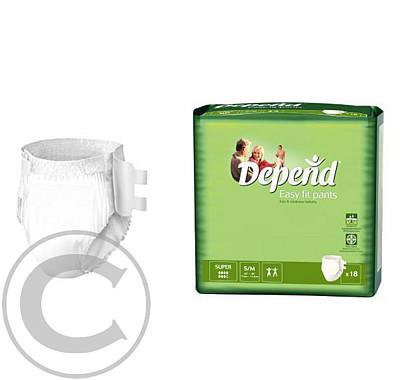 Inkontinenční kalhotky absorpční DEPEND Easy Fit Super S/M /18ks