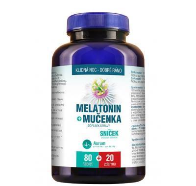 AURUM Sníček Melatonin   Inulín   Mučenka 100 tablet