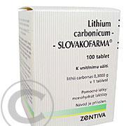 LITHIUM CARBONICUM SLOVAKOFARMA TBL 100X300MG