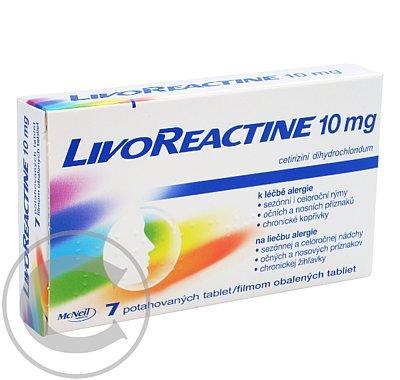 LIVOREACTINE 10 mg 7x 10mg Potahované tablety