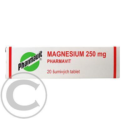 MAGNESIUM 250 MG PHARMAVIT  20 Šumivé tablety