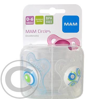 MAM Dudlík Circles box 0-6m. S/2ks