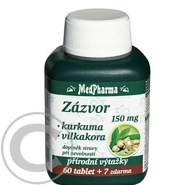 MedPharma Zázvor 150mg   kurkuma tbl.67