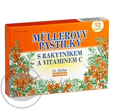 Müllerovy pastilky s rakytníkem a vitaminem C 12ks