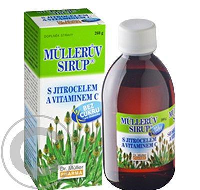 Müllerův sirup s jitrocelem a vitamínem C bez cukru 260g