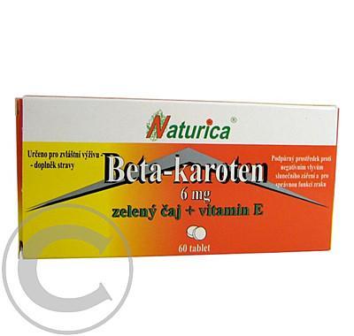 NATURICA Beta-karoten se zelen.čajem vit.E tbl.60 : VÝPRODEJ