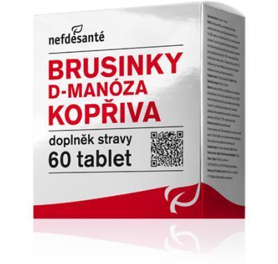 Nefdesanté Brusinky D-Manóza Kopřiva 60 tablet