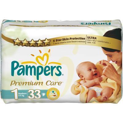 Pampers jednorazové plenky Premium Care 1 Newborn 33 kusů