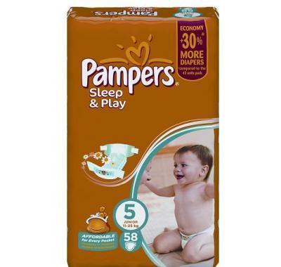 Pampers Sleep&Play Jumbo Junior 58 kusů