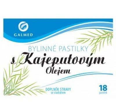 Pastilky bylinné s kajeputovým olejem Galmed 18tbl