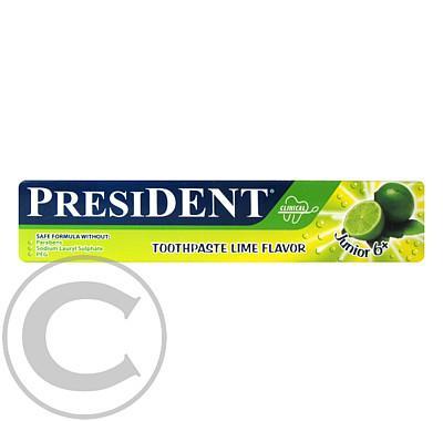 PresiDENT Zubní pasta děti od 6 let limetková příchuť 50ml