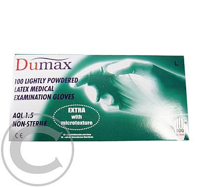 Rukavice DUMAX latexové nesterilní L 100ks pudr