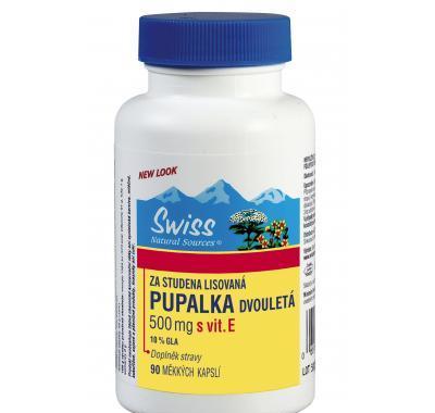 Swiss PUPALKA dvouletá 500mg vit.E cps.90