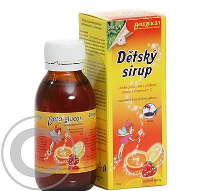 TOPVET dětský sirup s beta glukanem ovoce   vitamín C 130g