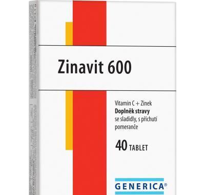 GENERICA Zinavit 600 pomeranč 40 žvýkací tablety