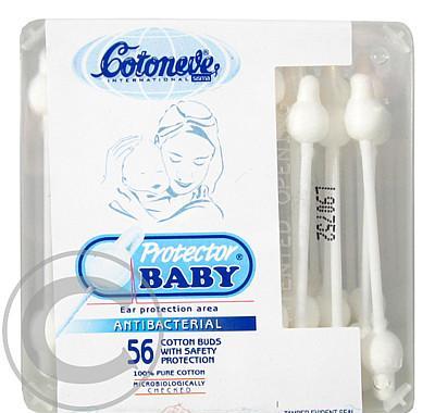 Vatové tyčinky Baby Protector 56ks